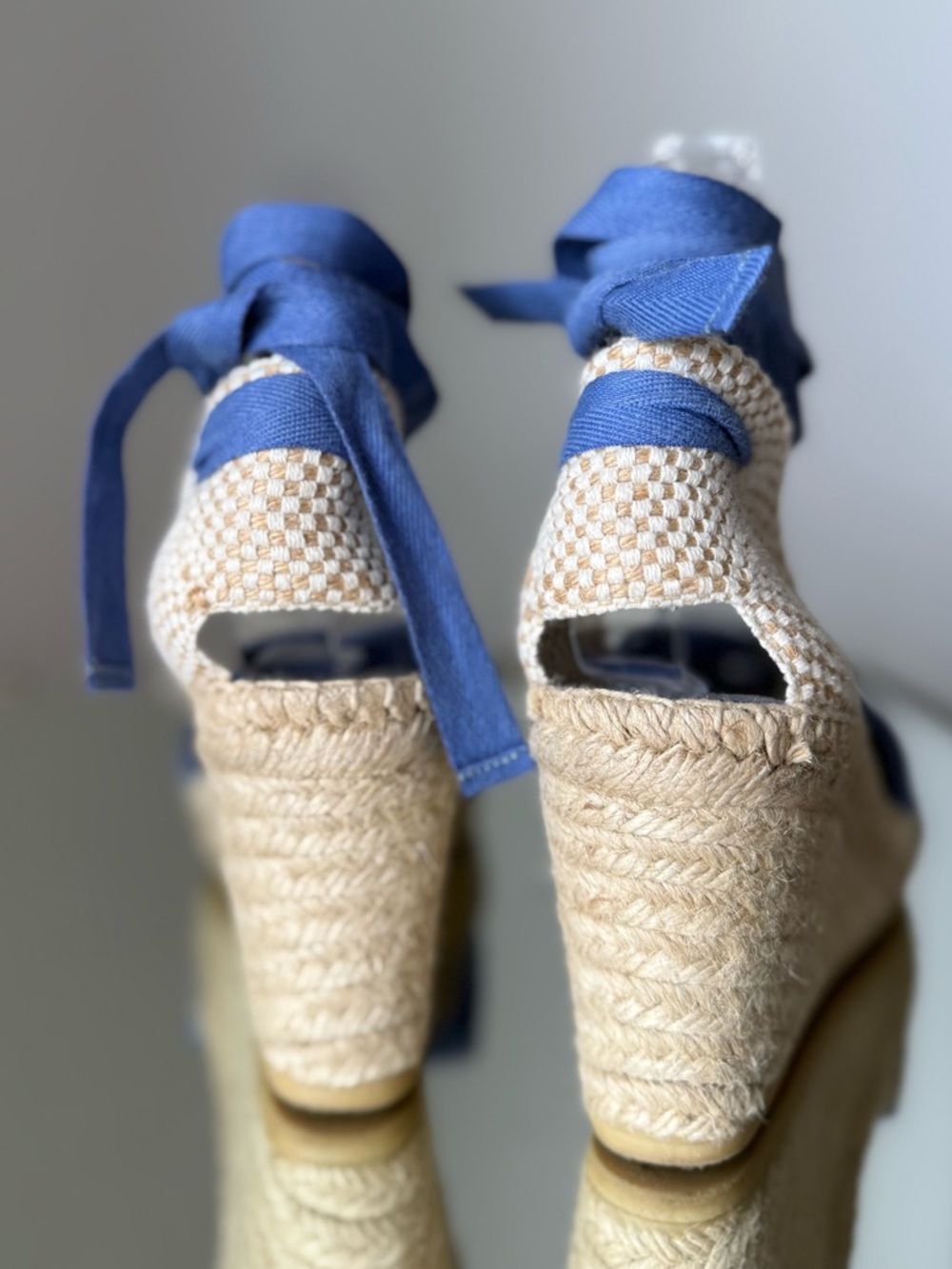 Like new PRADA Wrap Around Espadrille Sandals $985 38 - Picture 6 of 12